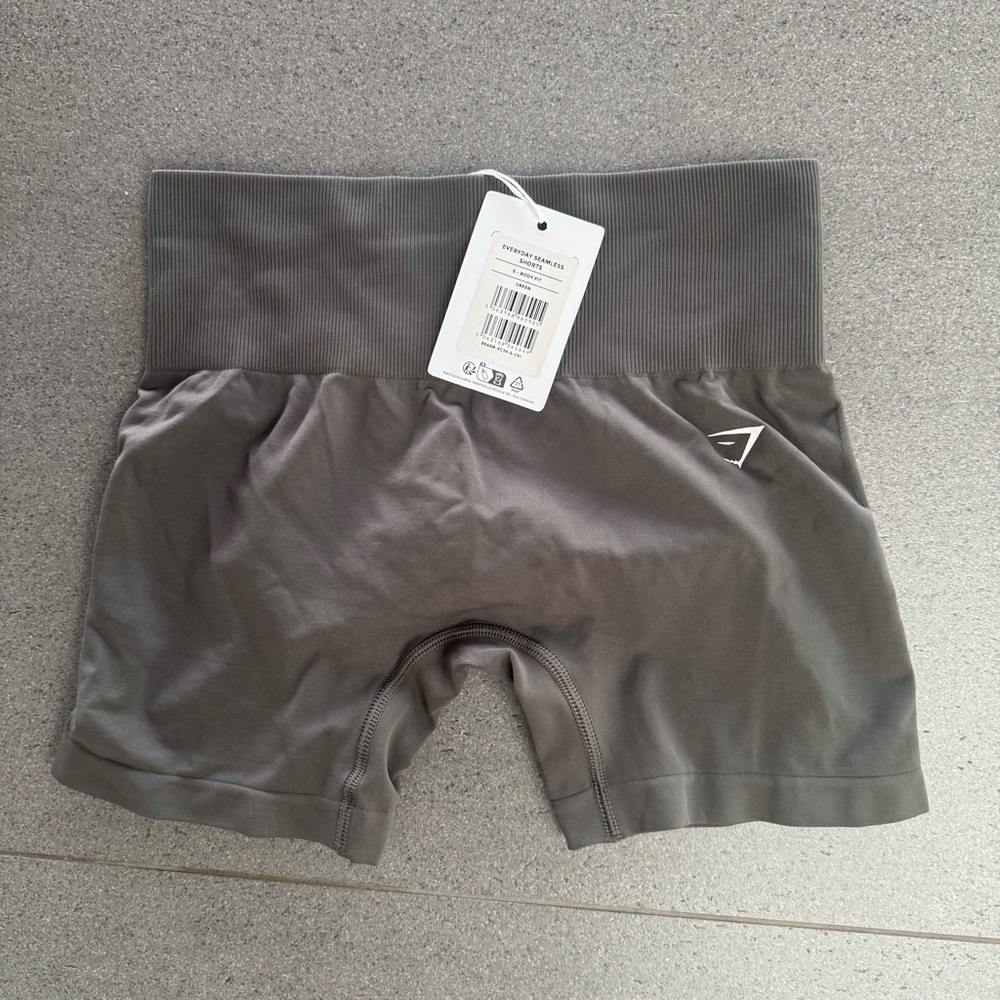 Gymshark Gray Bike Shorts High Waist Moisture-Wicking